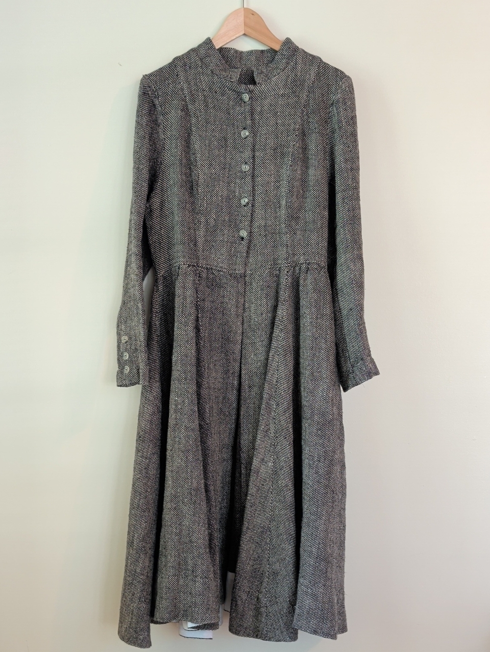 NWT Son de Flor Grey Long-Sleeve Coat In Grey Moon